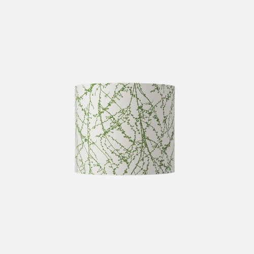 Fabric lampshade C Branches Green