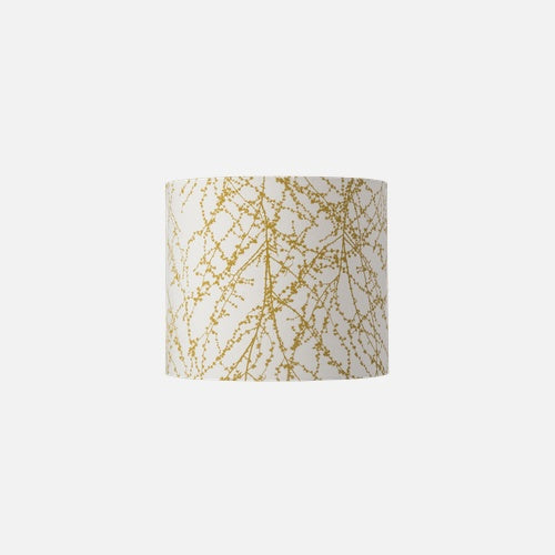 Fabric lampshade C Branches Ochre