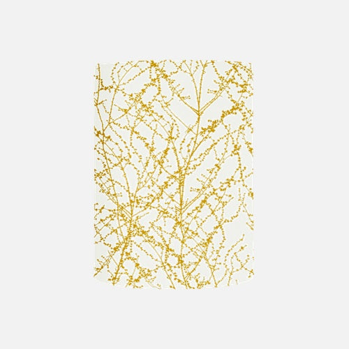 Fabric lampshade F Branches Ochre