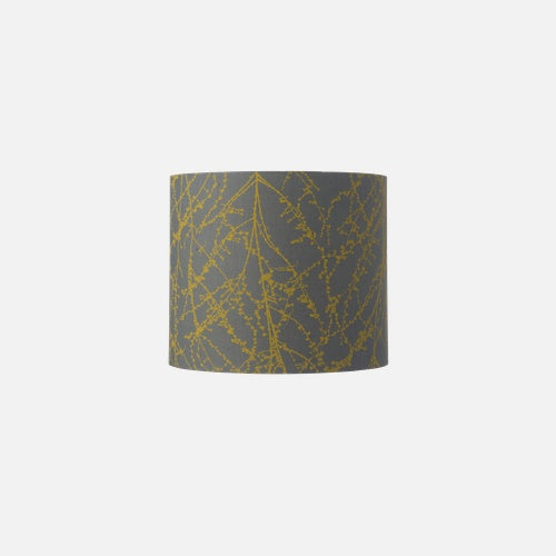 Fabric lampshade C Branches Grey/Ochre