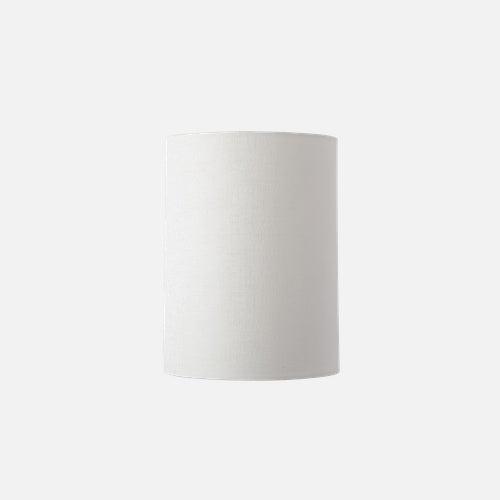 Fabric lampshade D Marl White
