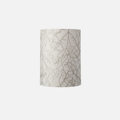 Fabric lampshade D Branches White/Silver