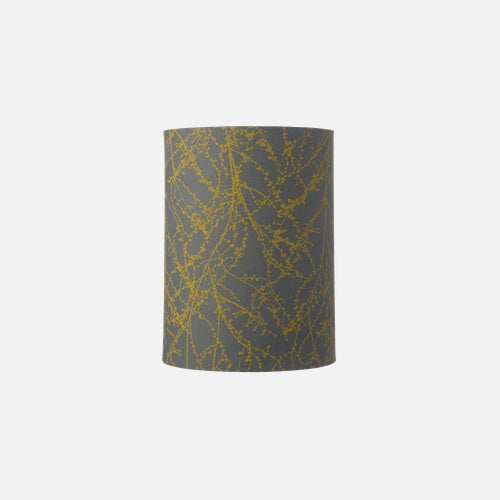 Fabric lampshade D Branches Grey/Ochre
