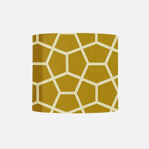 Fabric lampshade C Glyptic Chartreuse