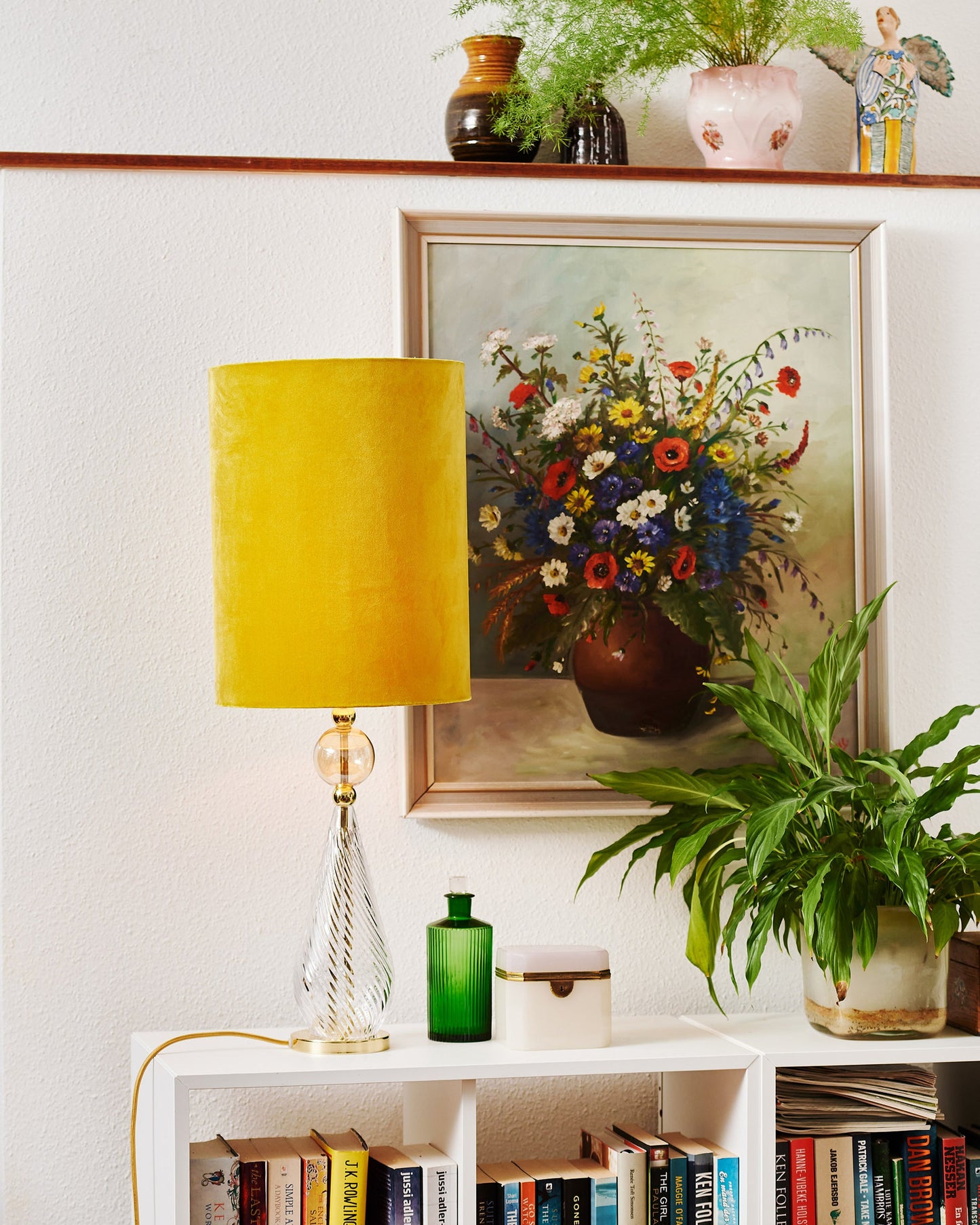 Fabric lampshade D Rosyta Yellow