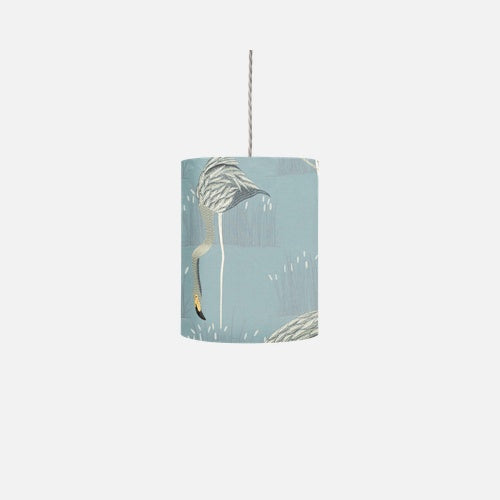 Fabric lampshade E Salinas Glacier/Silver