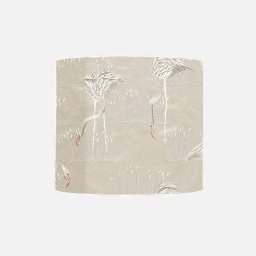 Fabric lampshade C Salinas Linen/Silver