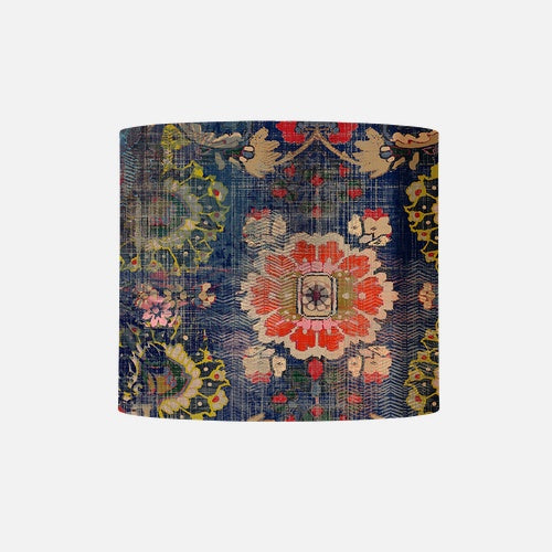 Fabric lampshade C Persia Blue
