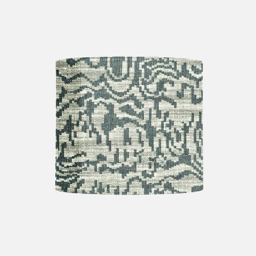 Fabric lampshade C Big weave Sea mist