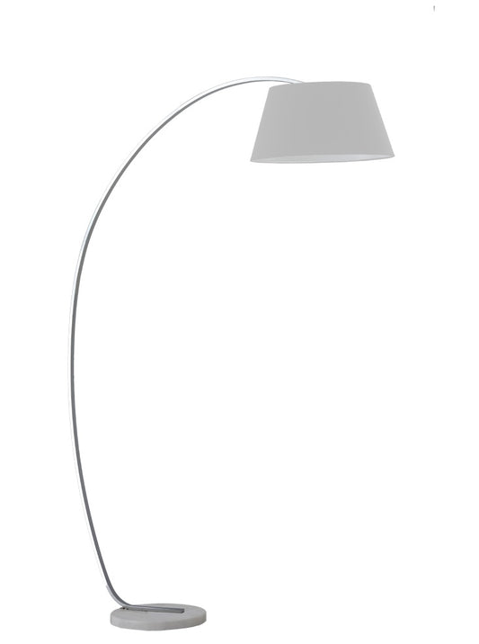 Prima satin nickel standard lamp