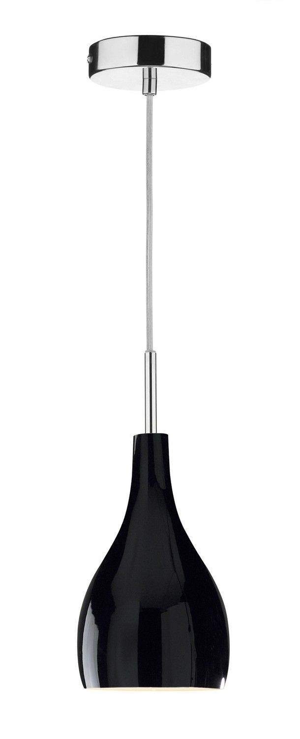 Soho 1 Light Pendant Black