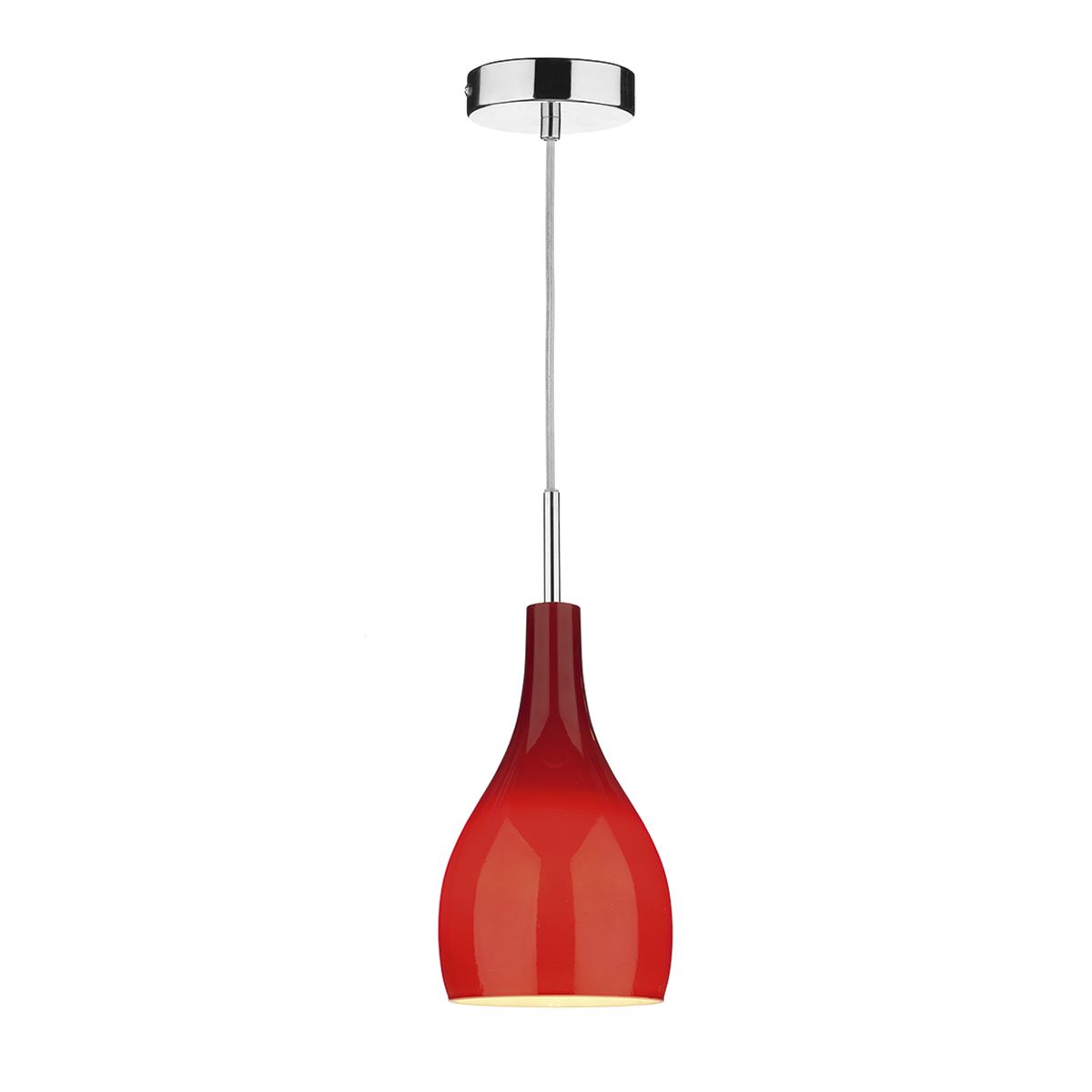 Soho 1 Light Pendant Red