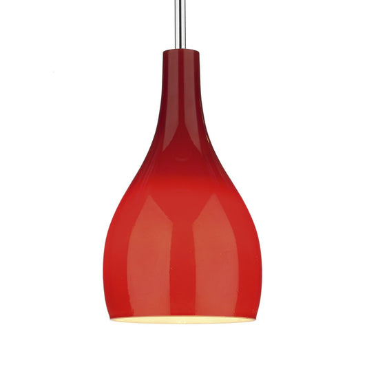 Soho 1 Light Pendant Red