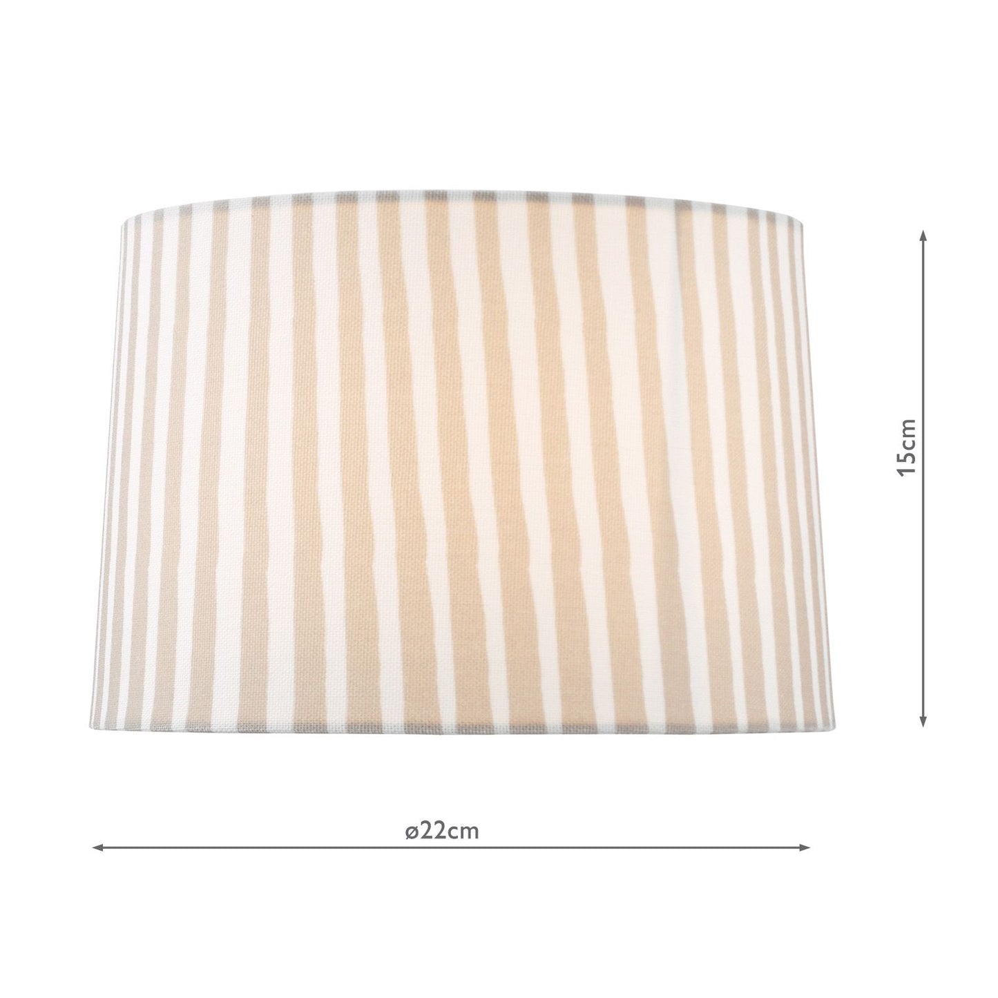 Sosa Taupe Cotton Tapered drum Shade 22cm