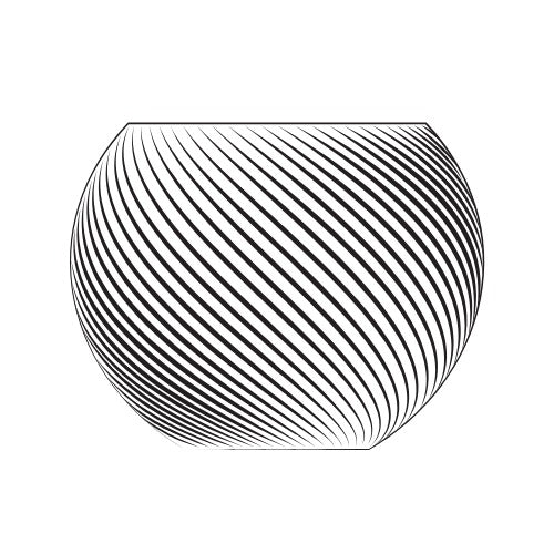 Rowan Crystal bowl S Swirl