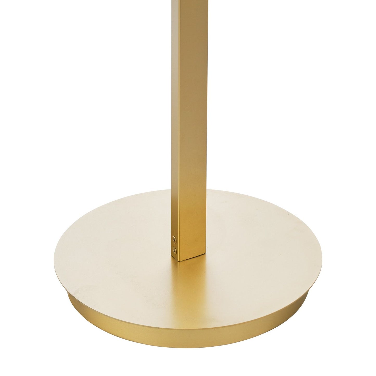 Tauri 3 Light Floor Lamp Matt Gold and Opal Glass