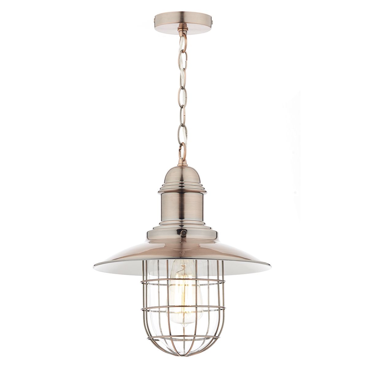 Terrace 1 Light Pendant Copper