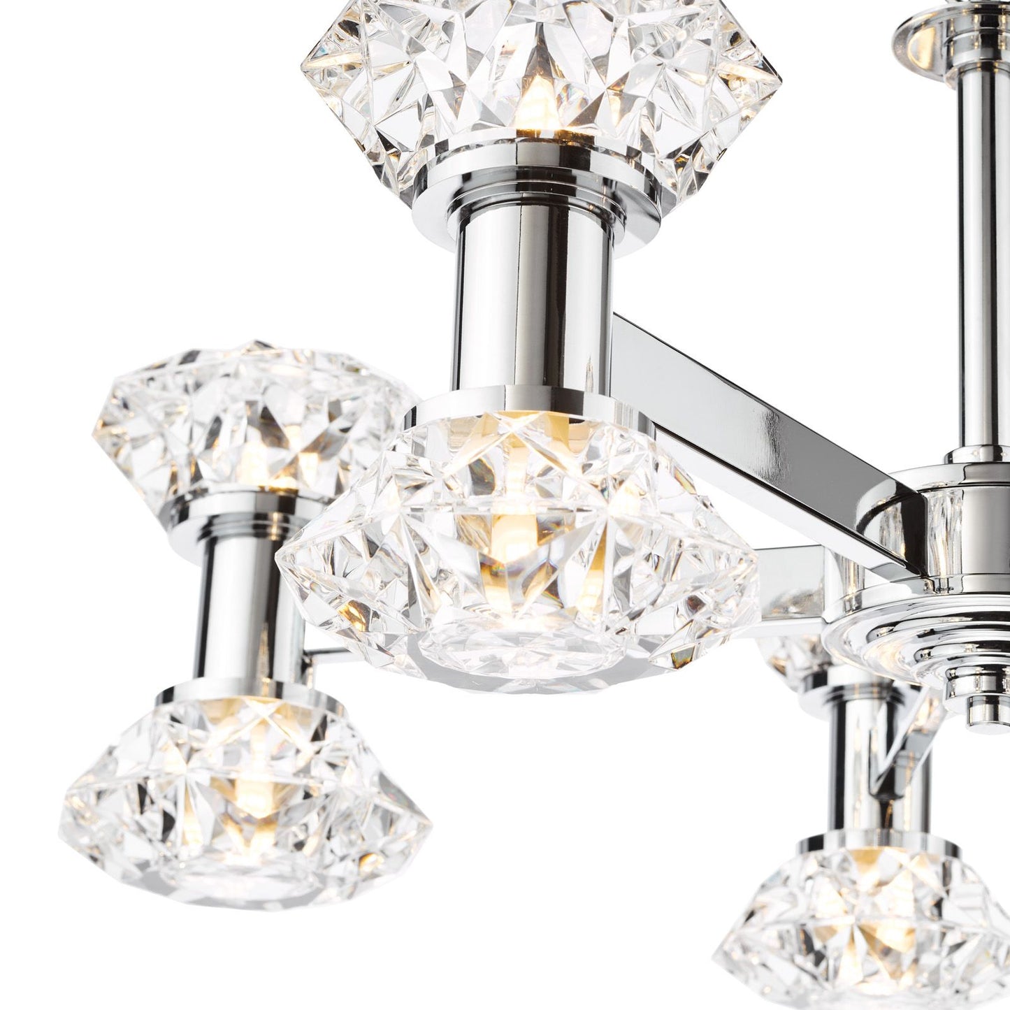 Tiana 10 Light Armed Pendant Polished Chrome