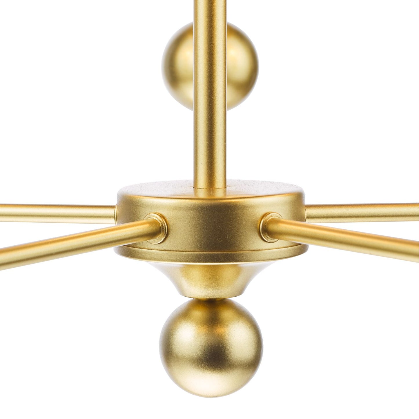 Tilda 5 Light Pendant Satin Gold With Shade