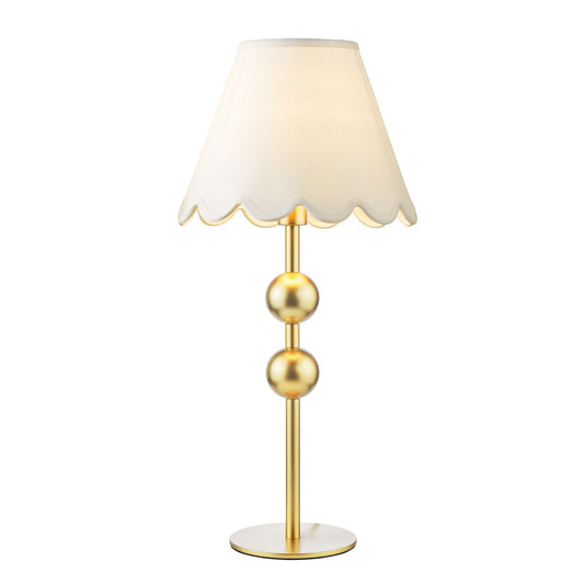 Tilda Table Lamp Satin Gold With Shade