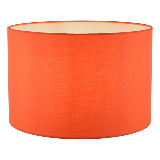 Toledo Orange Cotton Drum Shade 33cm