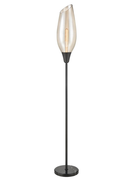 Taper Amber Floor Lamp