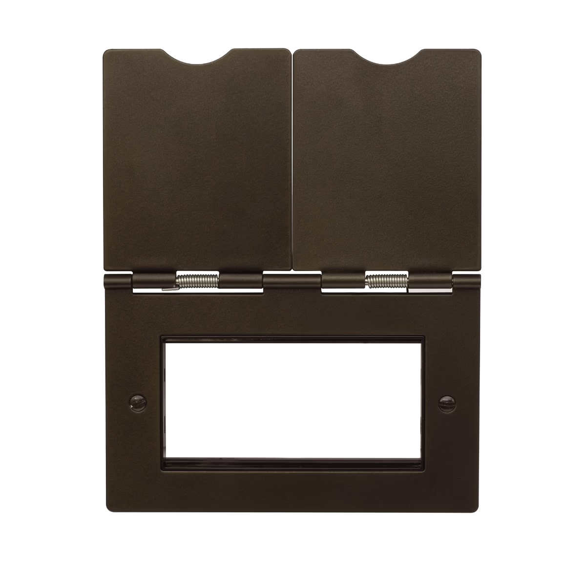 The Westminster Collection Vintage Brass Black Insert 4 x25mm EM-Euro Module Floor Plate
