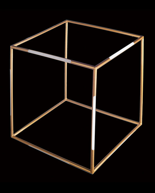Tubular Small Cube Gold Light