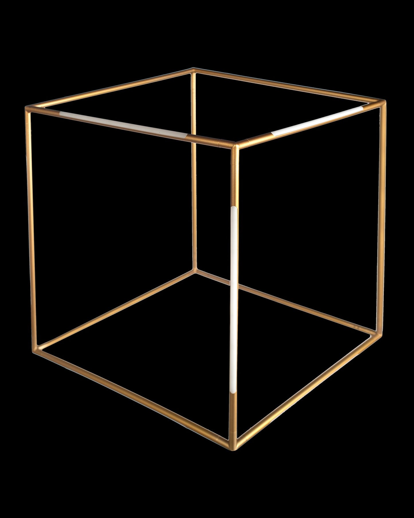 Tubular Large Cube Gold Light