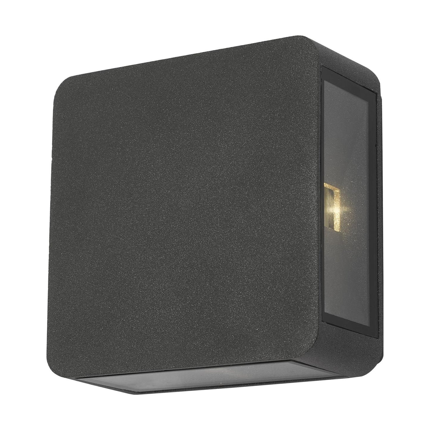 Weiss Outdoor 4 Light Wall Light Square Matt Grey Glass IP65 LED