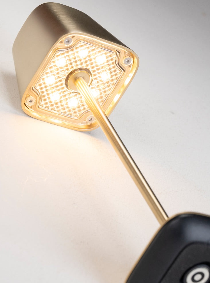 Wanderer Portable Table Lamp in Brushed Brass