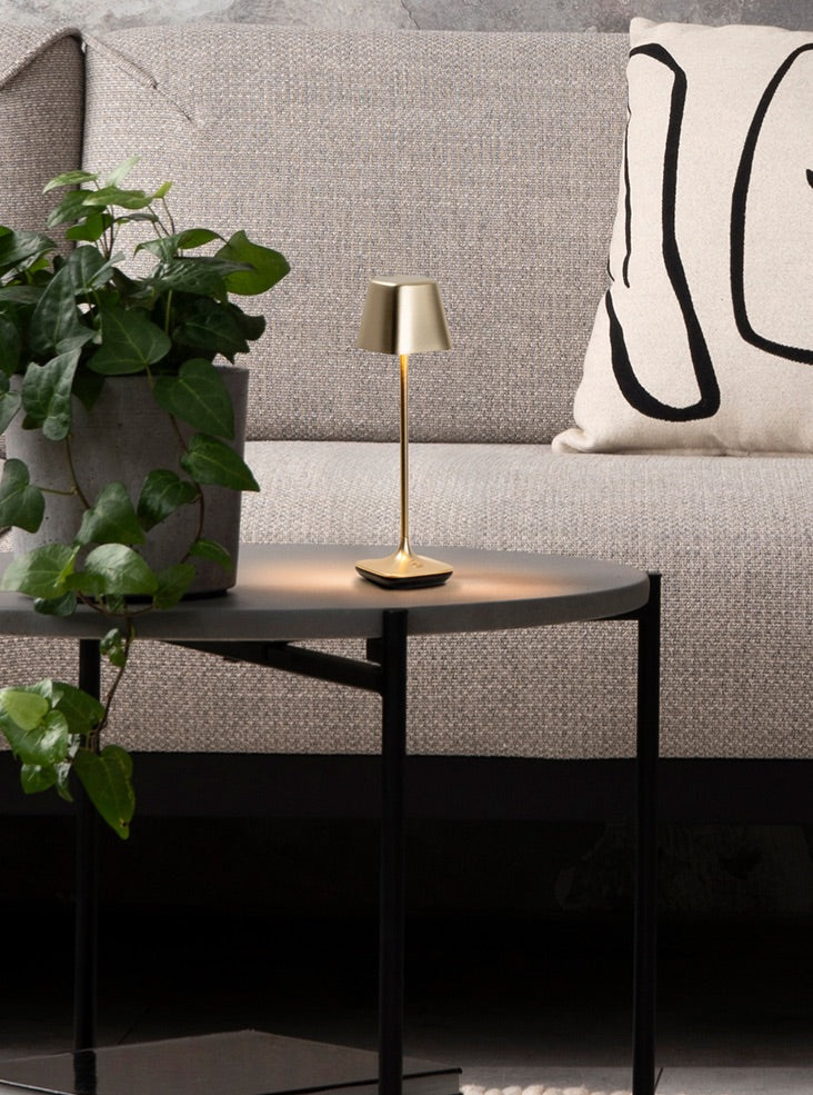 Wanderer Portable Table Lamp in Brushed Brass