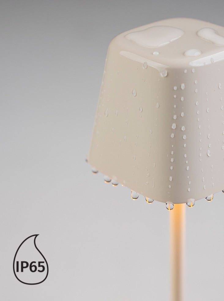 Wanderer Portable Table Lamp in Cream Ceramic
