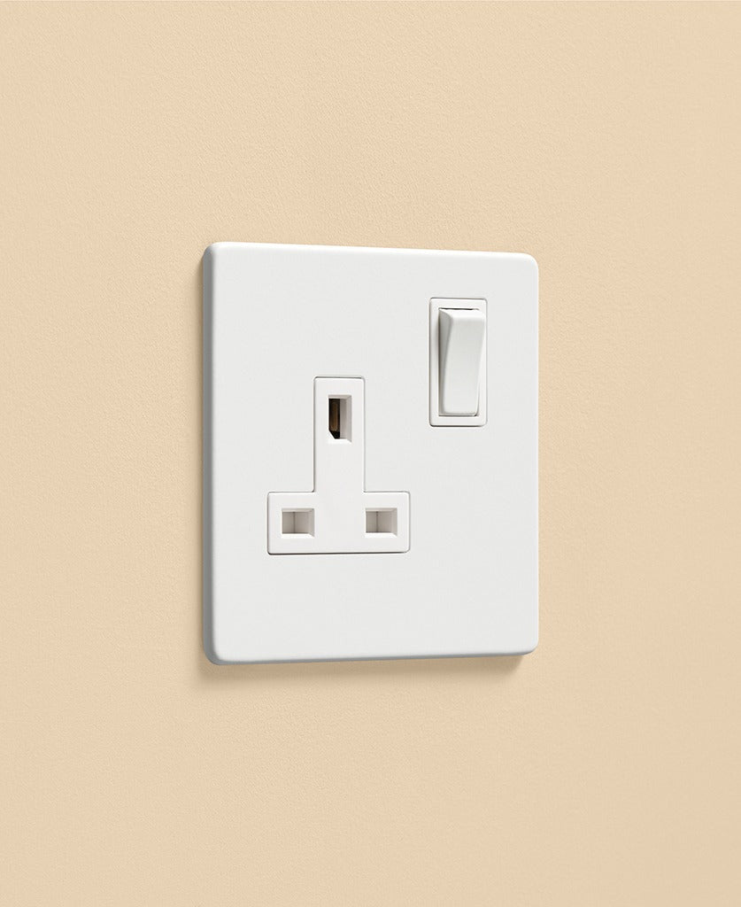 Dowsing & Reynolds - White Single Socket - White Insert