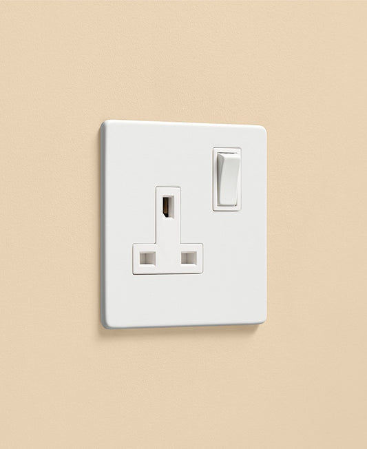 Dowsing & Reynolds - White Single Socket - White Insert