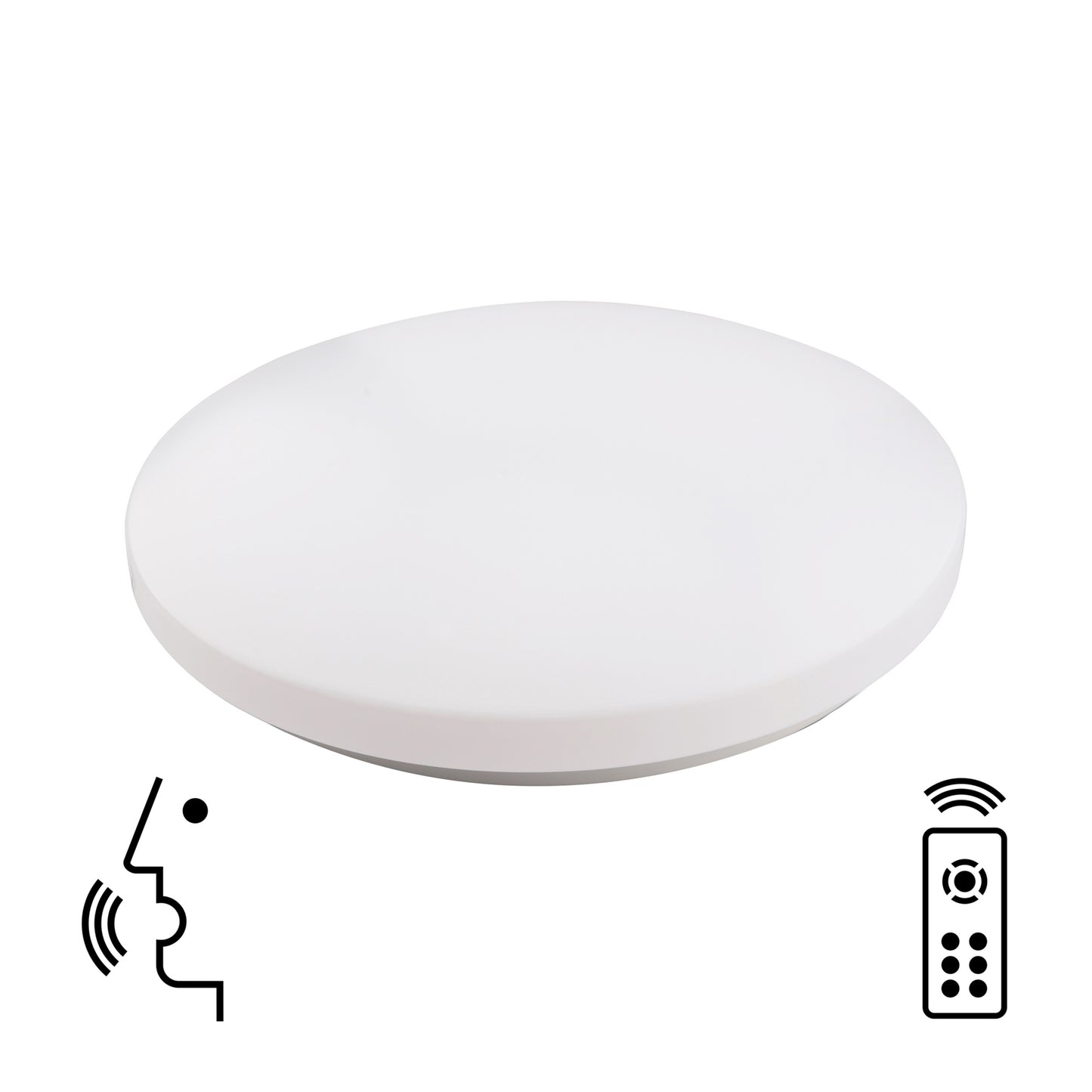 Zero Smart Ceiling, 56W LED, 2700-5000K Tuneable White, 3500lm, Remote Control, White, 3yrs Warranty by Mantra