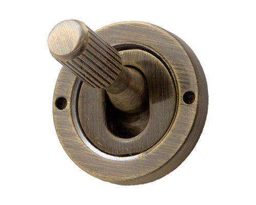 The Charterhouse Collection 5 Gang Toggle Light Switch 20A 2 Way Screwless Antique Brass