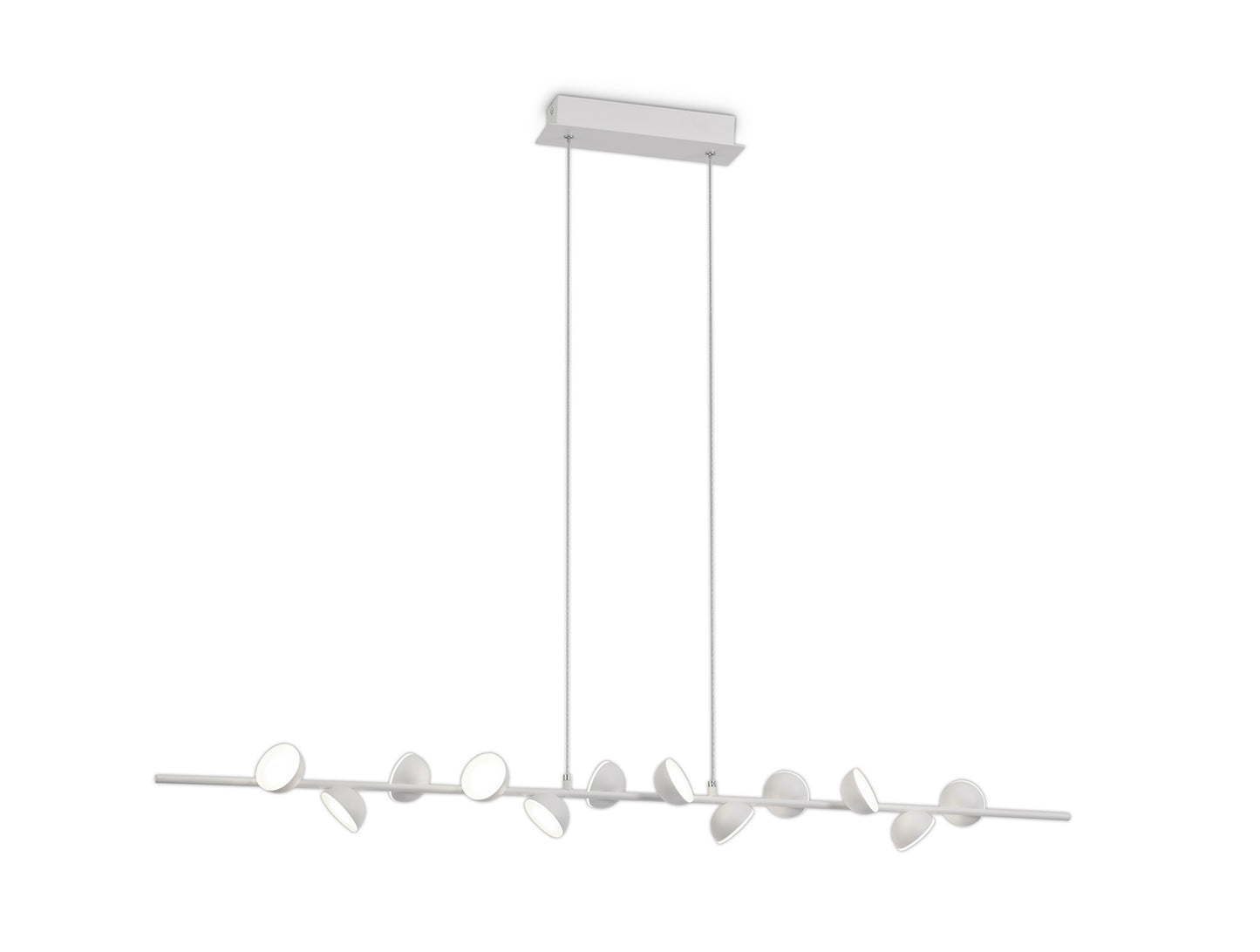 Adn 12 Light Linear Pendant 100cm, 36W LED, 3000K, 2150lm, White, 3yrs Warranty by Mantra