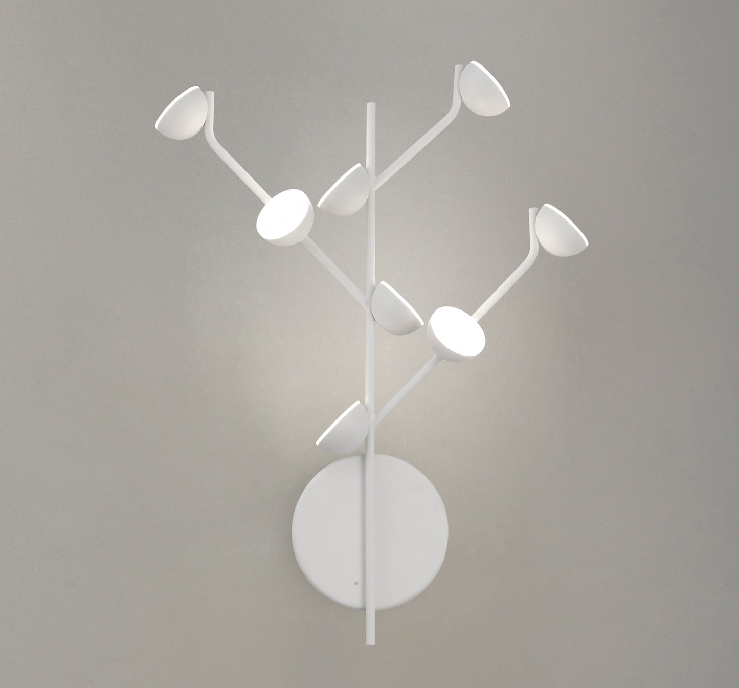 Adn 8 Light Wall Lamp, 24W LED, 3000K, 1600lm, White, 3yrs Warranty by Mantra