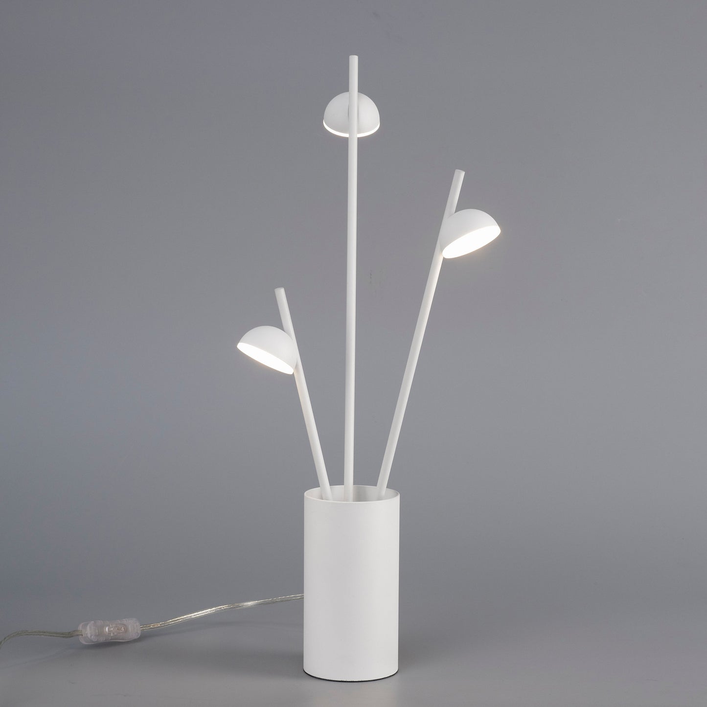 Adn 3 Light Table Lamp 52cm, 9W LED, 3000K, 495lm, White, 3yrs Warranty by Mantra