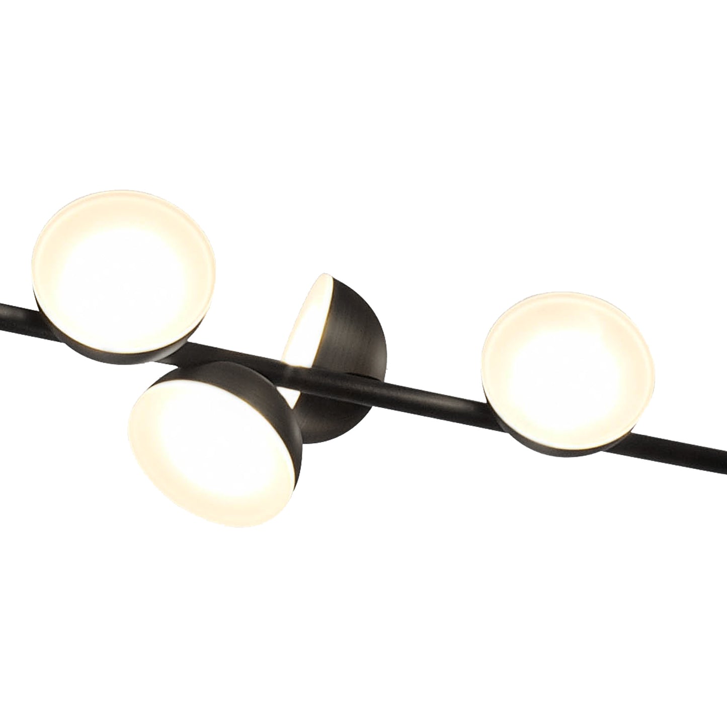 Adn 12 Light Linear Pendant 100cm, 36W LED, 3000K, 2150lm, Black, 3yrs Warranty by Mantra