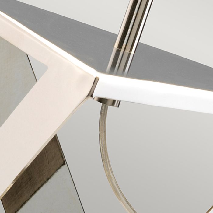 Aegeus 1 Light Table Lamp - Polished Nickel with Silver Shade
