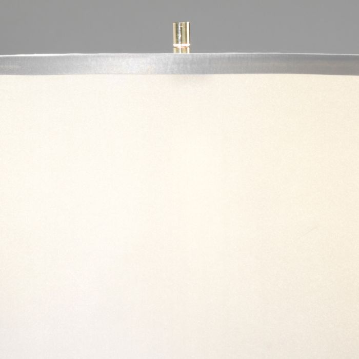 Aegeus 1 Light Table Lamp - Polished Nickel with Silver Shade