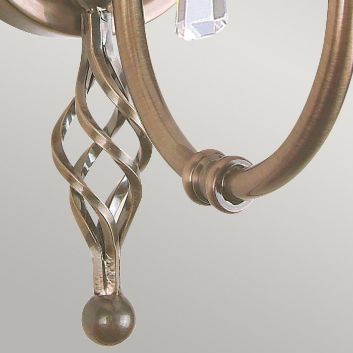 Aegean 1 Light Wall Light - Aged Brass