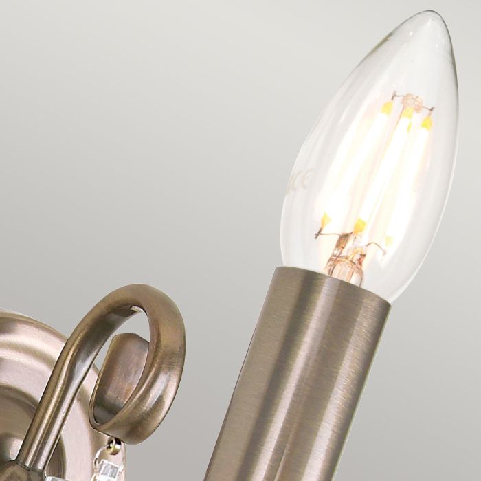 Aegean 1 Light Wall Light - Aged Brass