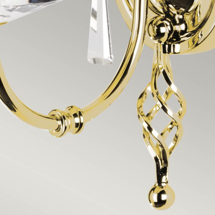 Aegean 1 Light Wall Light - Polished Brass