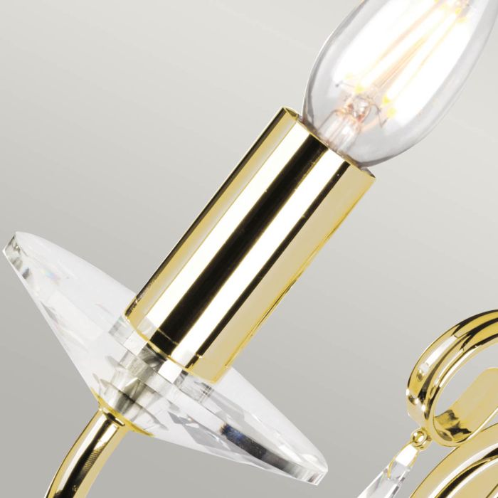 Aegean 1 Light Wall Light - Polished Brass