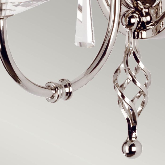 Aegean 1 Light Wall Light - Polished Nickel