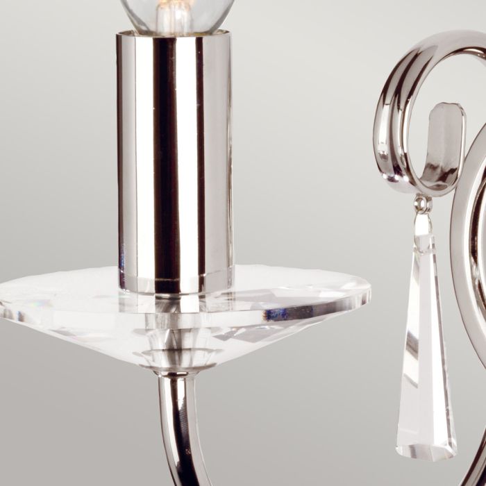 Aegean 1 Light Wall Light - Polished Nickel