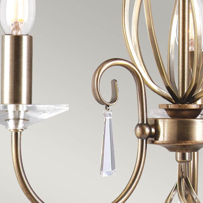 Aegean 3 Light Chandelier - Aged Brass